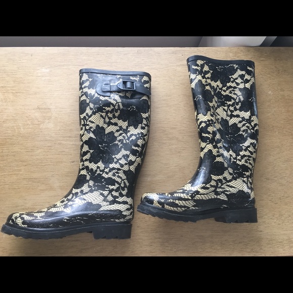 Rasolli Shoes - NEW! Rasolli Women’s Lace Rain Boots US size 5-1/2